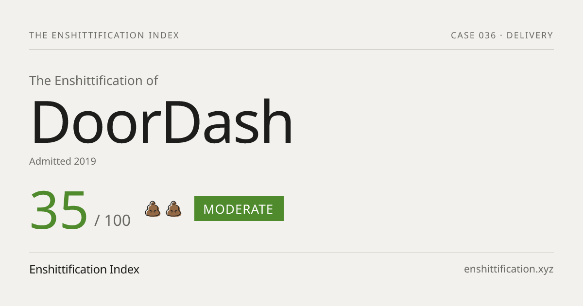 DoorDash severity card