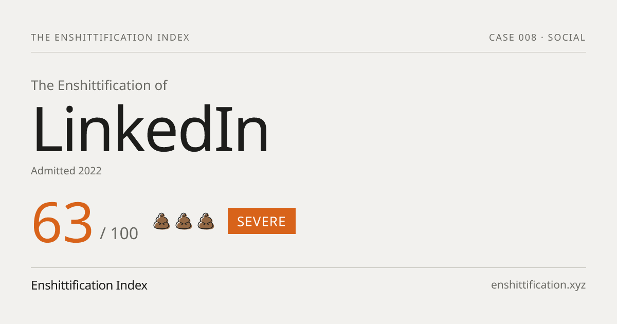 LinkedIn severity card